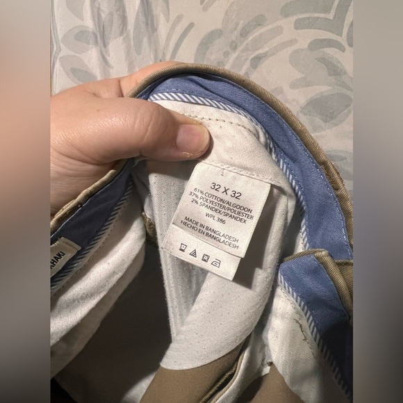 Haggar Clothing Straight Fit Premium No Iron Khaki Pants Preppy Men's Size 32x32 - Picture 7 of 9